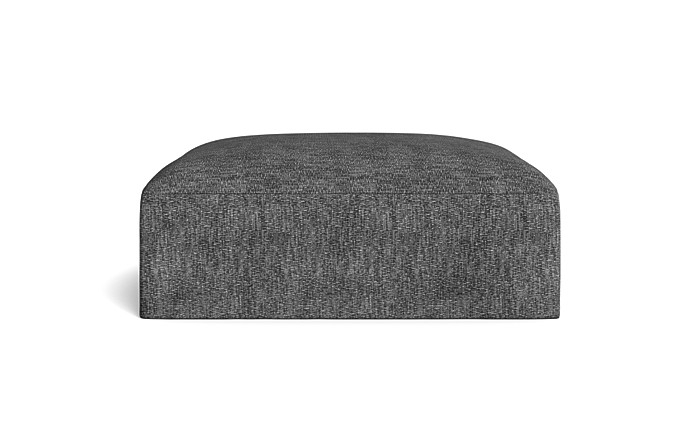 Simon Slipcovered Square Ottoman - Image 1