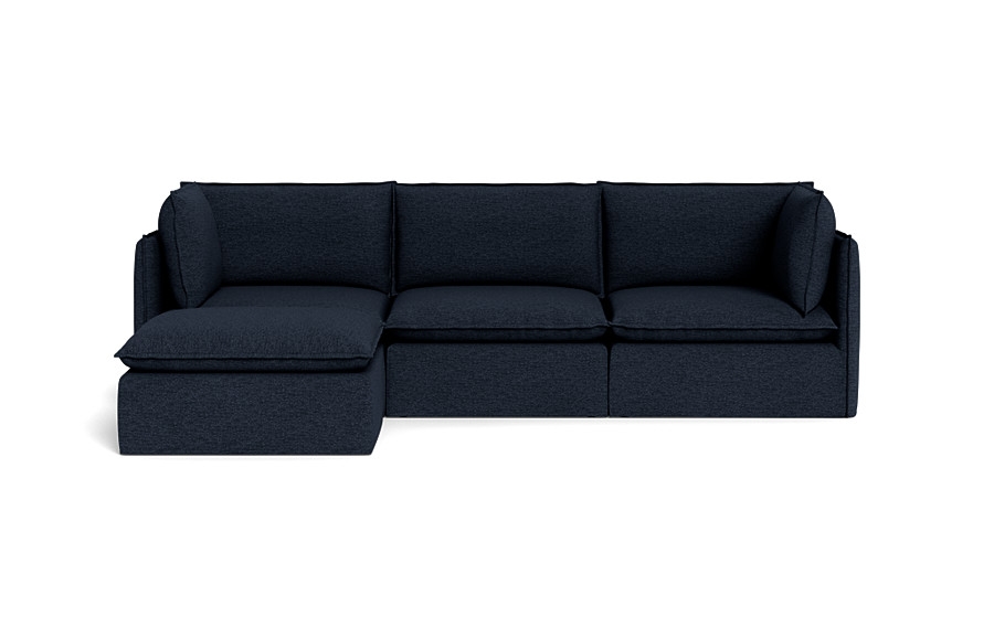 Josie Slipcovered Modular 3-Seat Chaise Sectional - Image 0