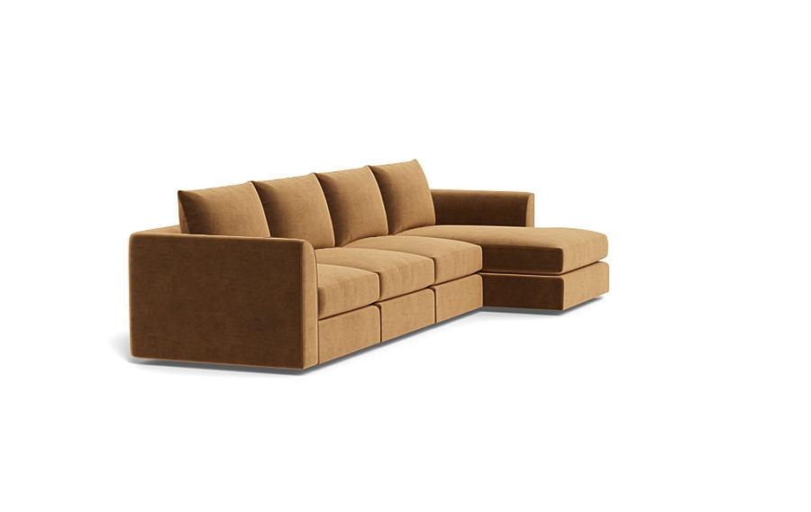 Beckham Modular 4-Seat Right Chaise Sectional - Image 1