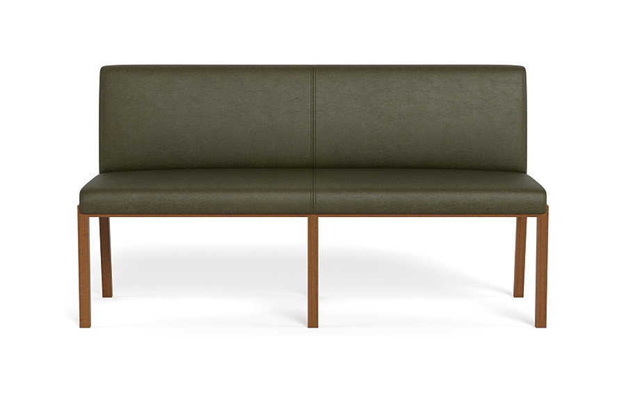 Callen Leather Wood Framed Upholstered Bench - Image 0