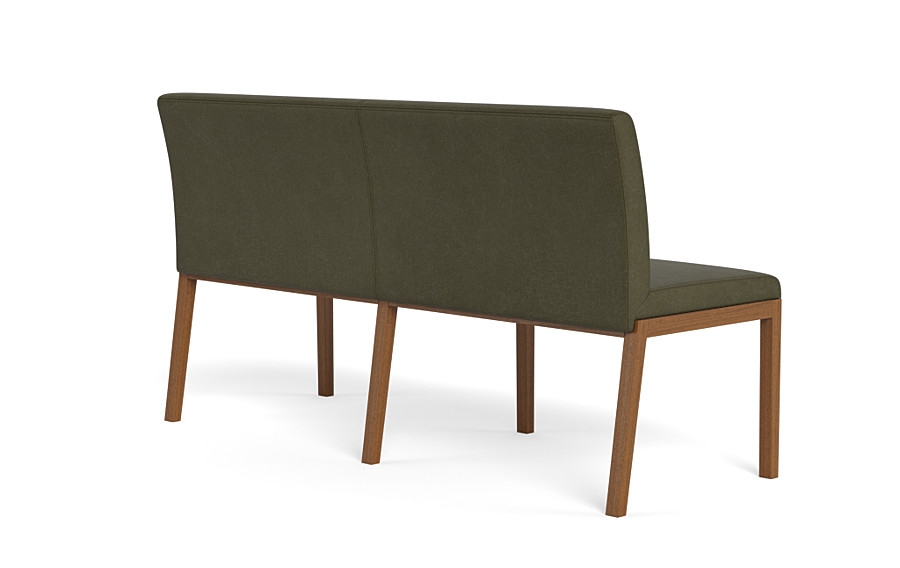Callen Leather Wood Framed Upholstered Bench - Image 3