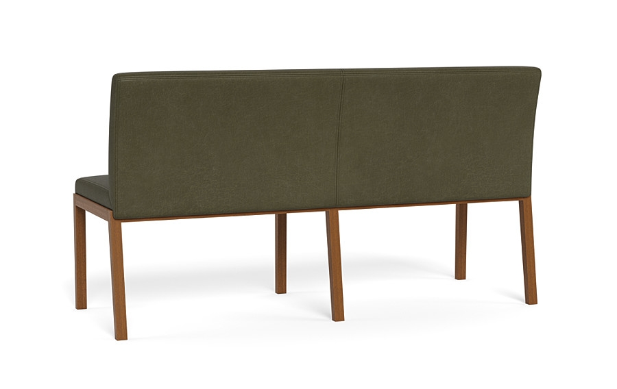 Callen Leather Wood Framed Upholstered Bench - Image 2