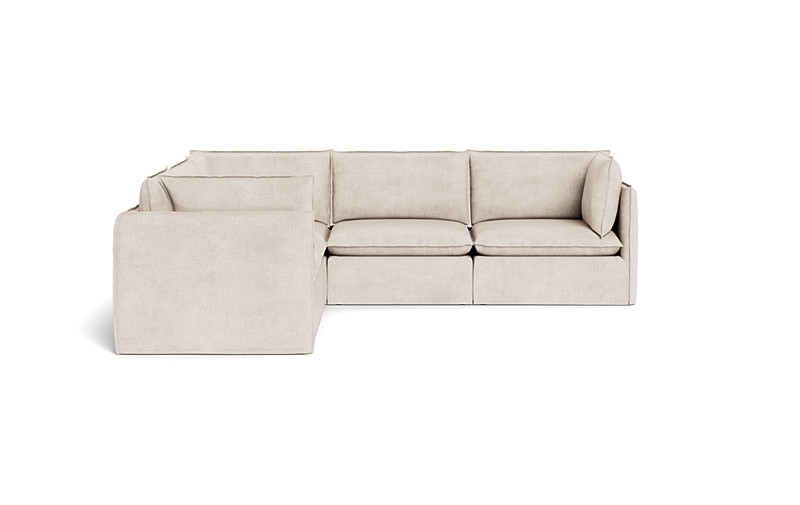 Josie Slipcovered Modular 5-Piece 4-Seat Corner Sectional - Image 0