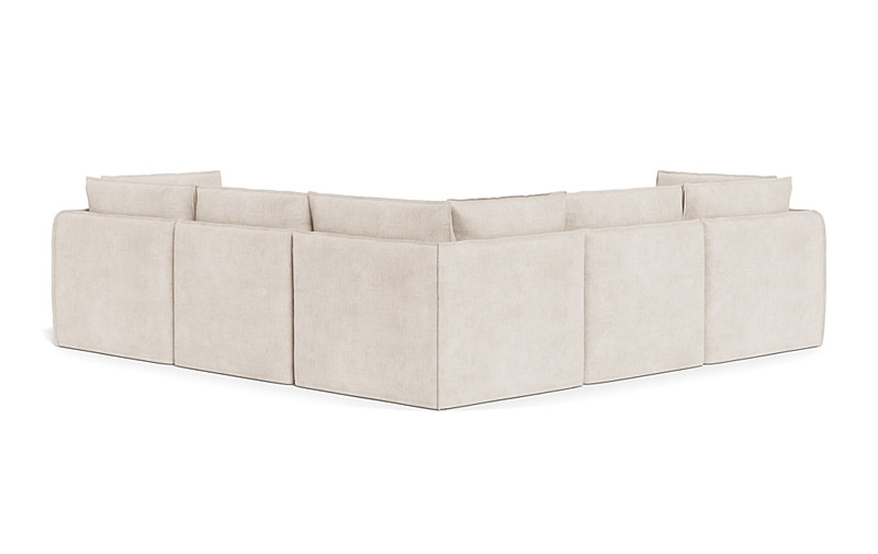 Josie Slipcovered Modular 5-Piece 4-Seat Corner Sectional - Image 2