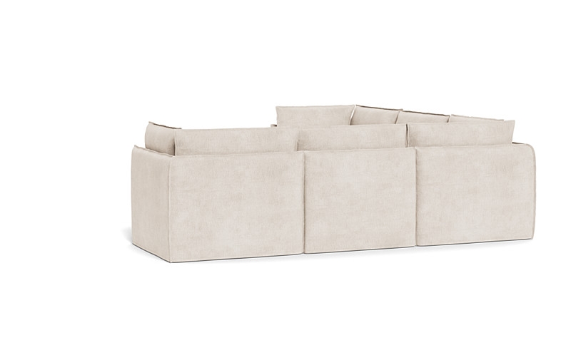 Josie Slipcovered Modular 5-Piece 4-Seat Corner Sectional - Image 1
