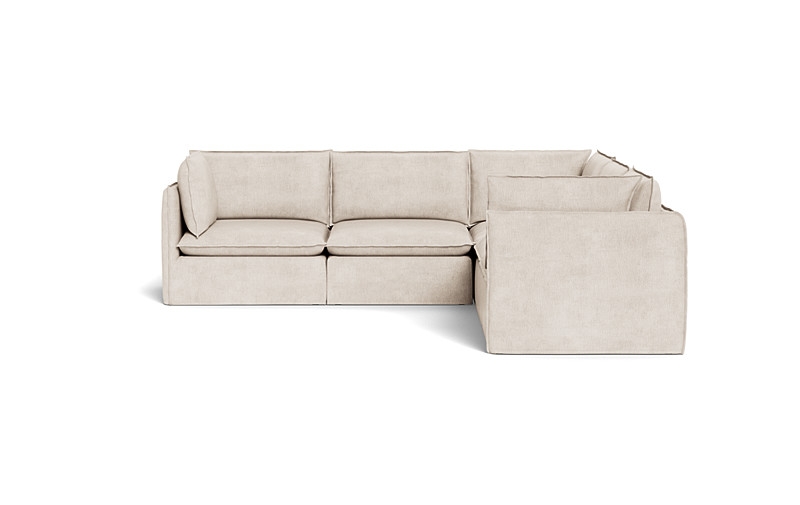 Josie Slipcovered Modular 5-Piece 4-Seat Corner Sectional - Image 4