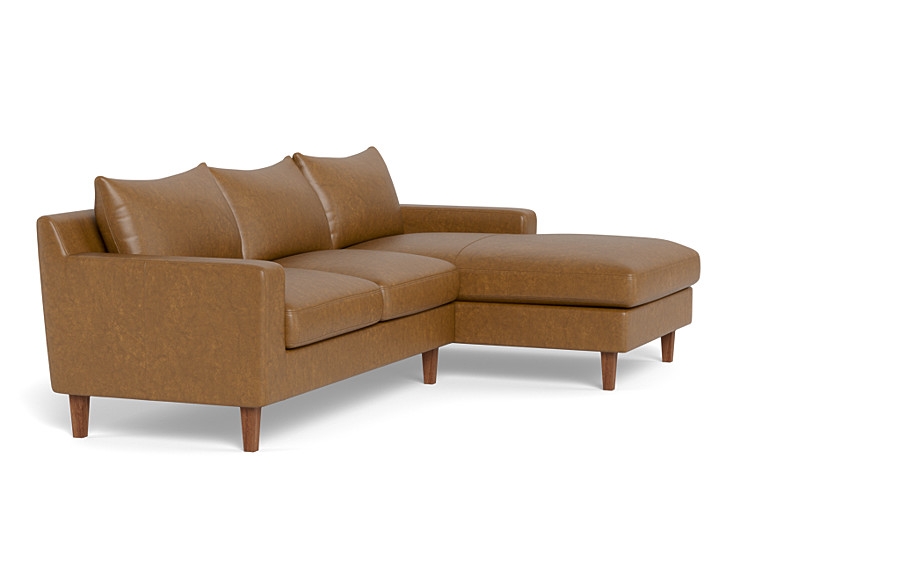 Sloan Leather  Chaise Sectional - Image 3