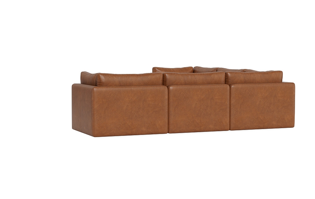 Tatum Leather Modular 4-Seat Corner Sectional - Image 2