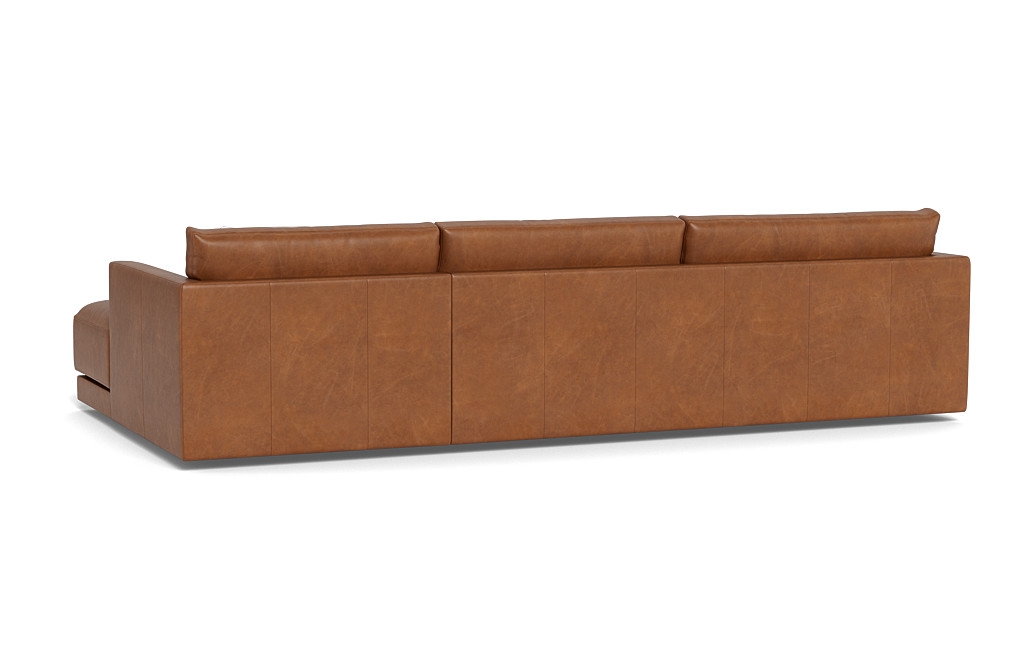 Lukas Leather 3-Seat Right Chaise Sectional - Image 2