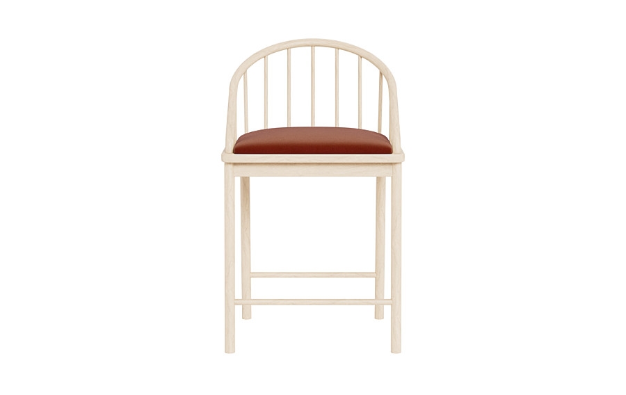 Alten Wood Framed Upholstered Seat Counter Stool - Image 0