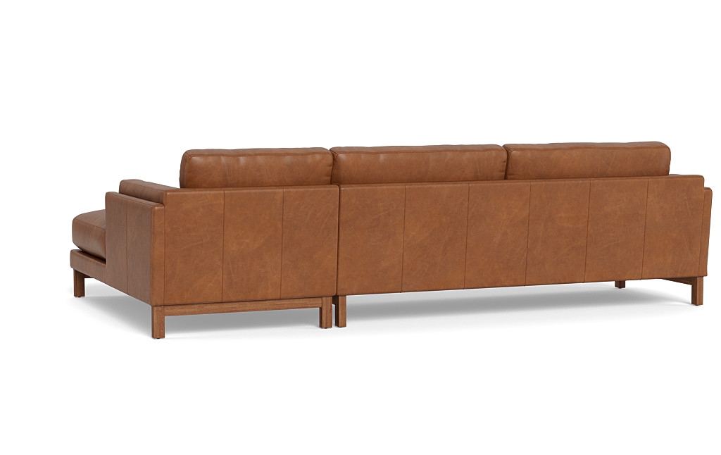 Gaby Leather 3-Seat  Chaise Sectional - Image 2