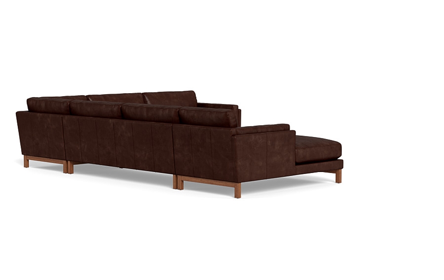 Gaby Leather Corner Sectional with  Chaise - Image 1