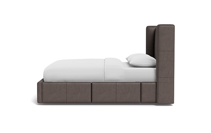Graham Leather Upholstered Bed with Storage Option - Image 3