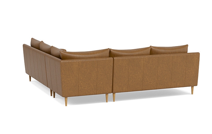 Sloan Leather 4-Seat Corner Sectional Sofa - Image 3