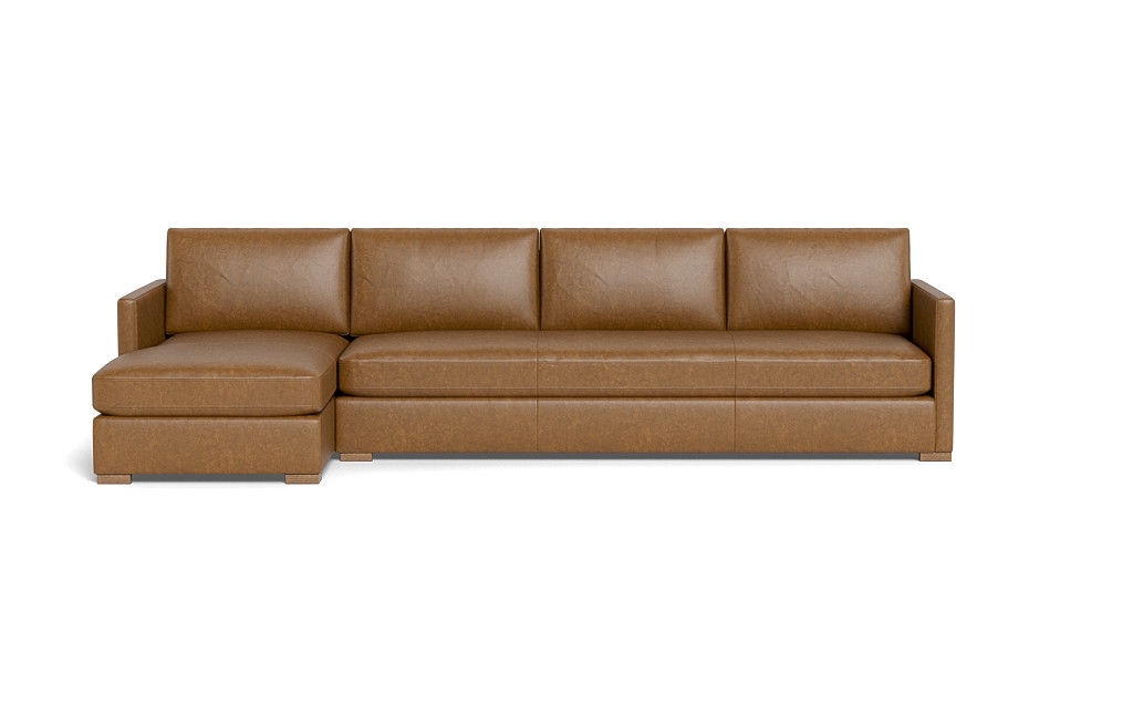 Scarlett Leather 4-Seat Chaise Sectional - Image 0