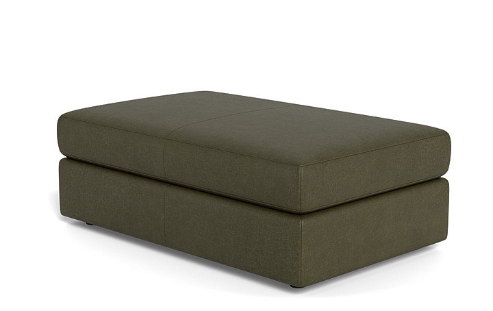 Lee Leather Rectangle Ottoman with Storage Option - Image 3
