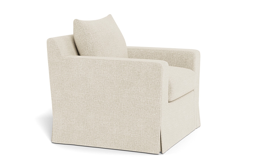 Sloan Slipcovered Swivel Glider Accent Chair - Image 3