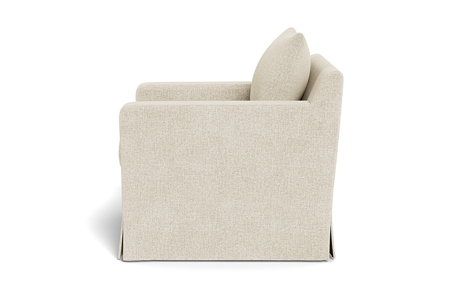 Sloan Slipcovered Swivel Glider Accent Chair - Image 1