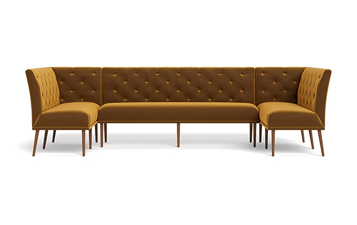 Dorian Upholstered U-Shaped Banquette with Tufting Option - Image 0