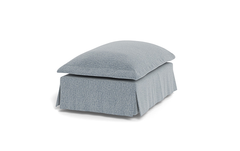 Skylar Rectangle Slipcovered Ottoman - Image 3