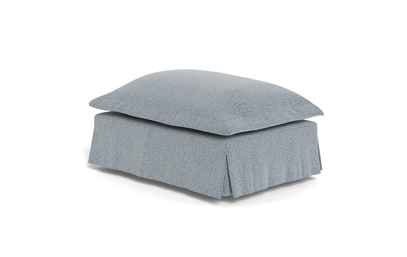Skylar Rectangle Slipcovered Ottoman - Image 2