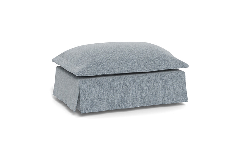 Skylar Rectangle Slipcovered Ottoman - Image 1