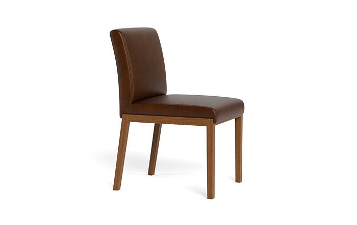 Callen Leather Wood Framed Upholstered Chair - Image 1