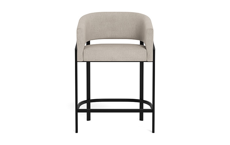 Mina Metal Framed Upholstered Stool - Image 0