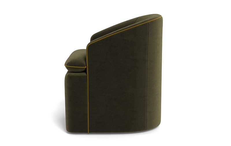 Daphne Upholstered Chair with Contrast Piping - Image 3