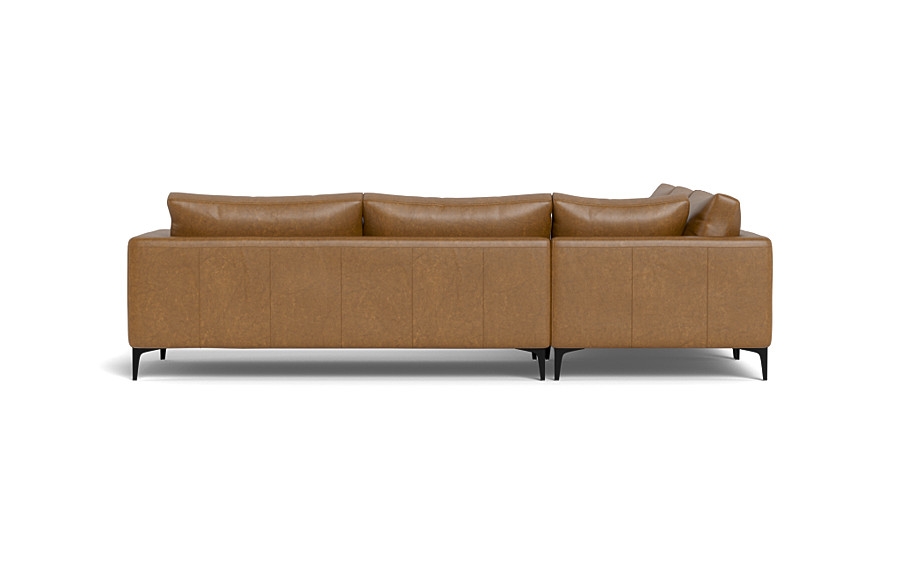 Asher Leather Corner Sectional Sofa - Image 3