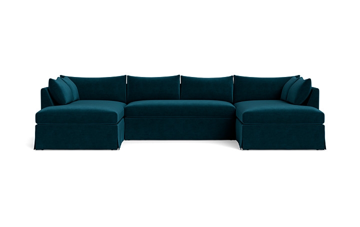 Sloan Slipcovered 3-Piece U-Bumper Sectional - Image 0