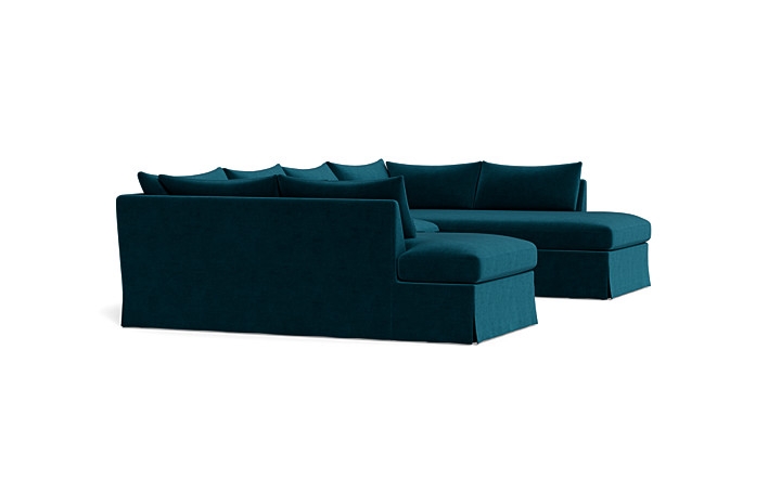Sloan Slipcovered 3-Piece U-Bumper Sectional - Image 3