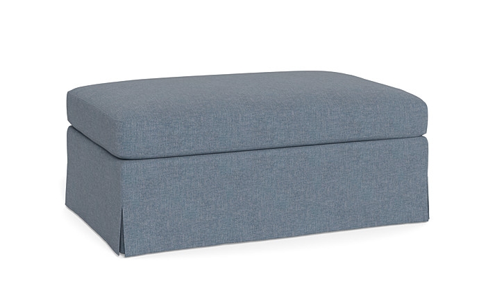Sloan Slipcovered Ottoman - Image 3