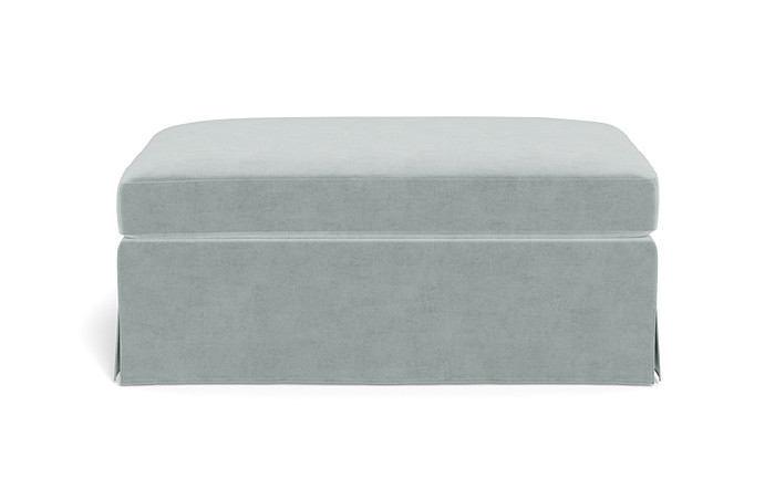 Sloan Slipcovered Ottoman - Image 0