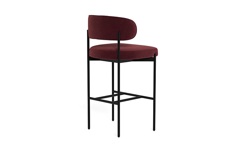 Hollis Metal Framed Upholstered Bar Stool - Image 1