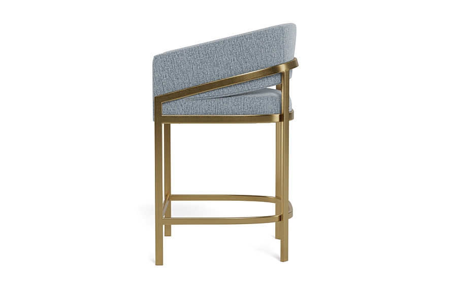 Mina Metal Framed Upholstered Stool - Image 4