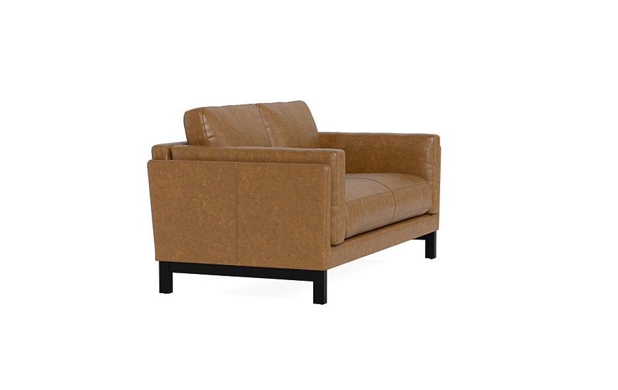 Gaby Leather Loveseat - Image 1