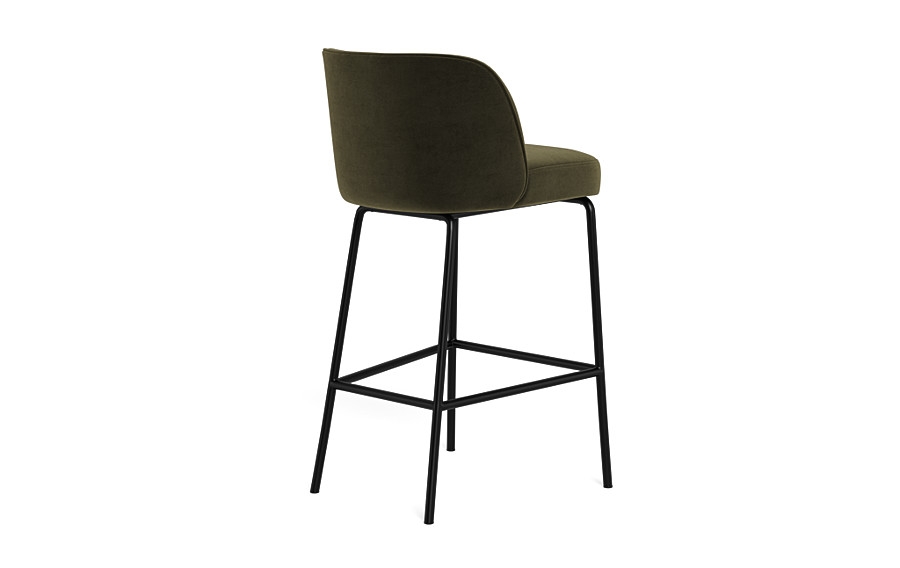 Graham Metal Framed Upholstered Bar Stool - Image 2