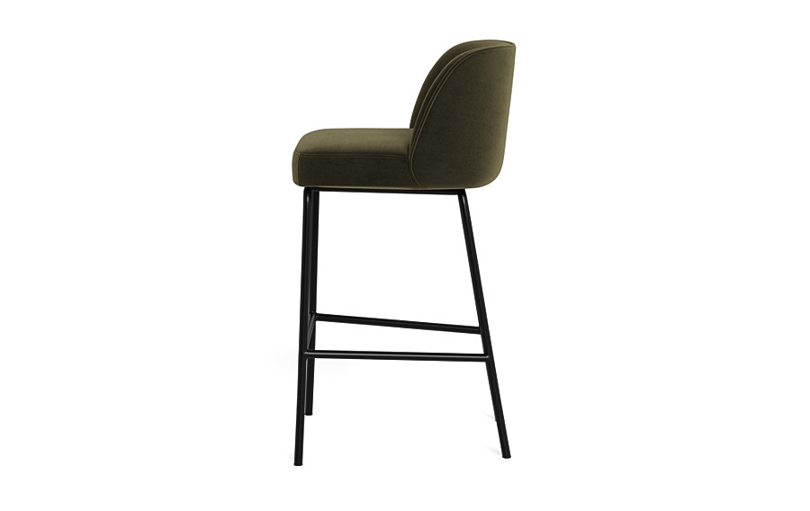 Graham Metal Framed Upholstered Bar Stool - Image 4