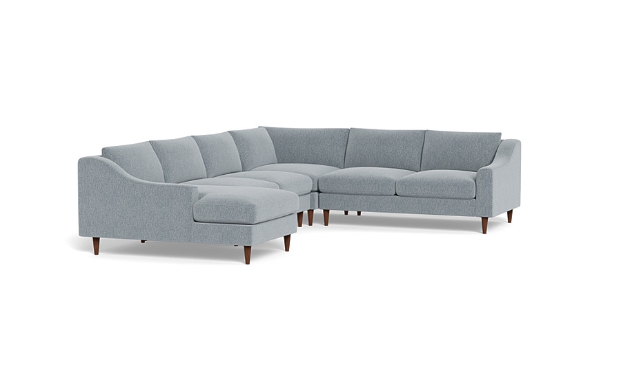 Saylor Slope Arm 4-Piece Corner Sectional Sofa with Left Chaise - Image 1
