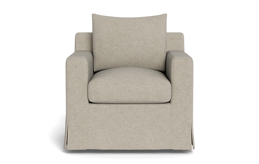Sloan Slipcovered Swivel Chair - Image 0