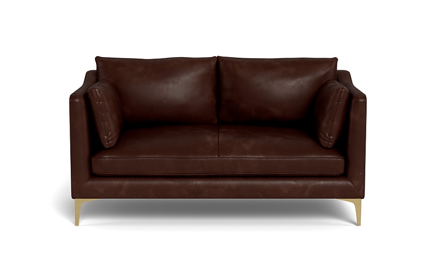 Caitlin Leather Loveseat by The Everygirl® - Image 0