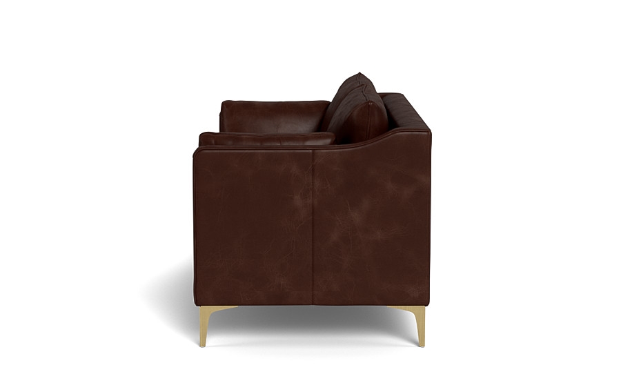 Caitlin Leather Loveseat by The Everygirl® - Image 1