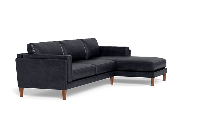 Gaby Leather 3-Seat  Chaise Sectional - Image 4