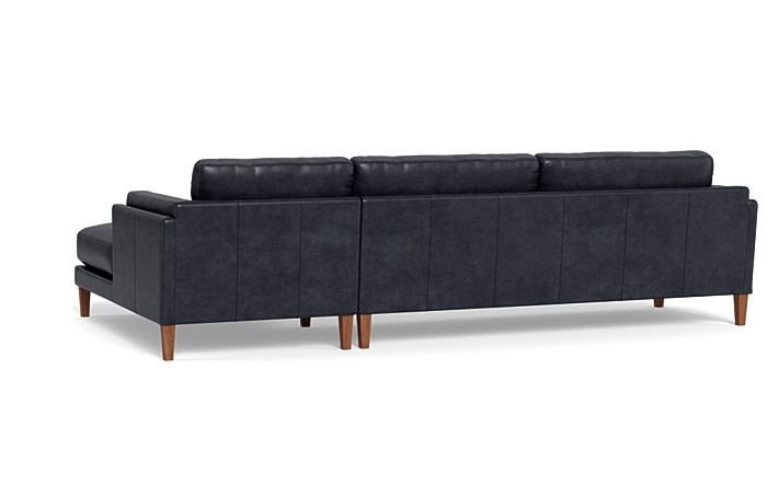 Gaby Leather 3-Seat  Chaise Sectional - Image 1