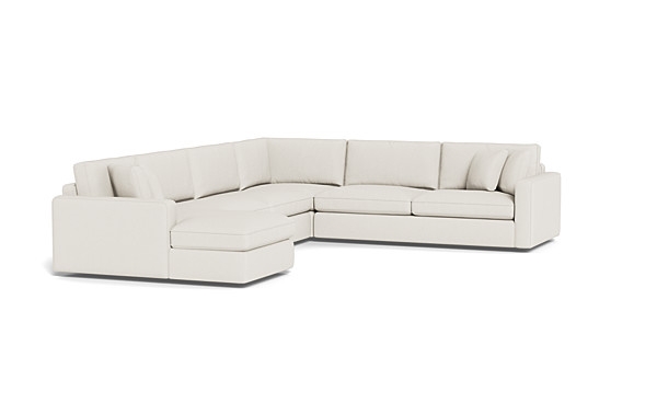 James 4-Piece 5-Seat Corner Chaise Sectional Left - Image 2