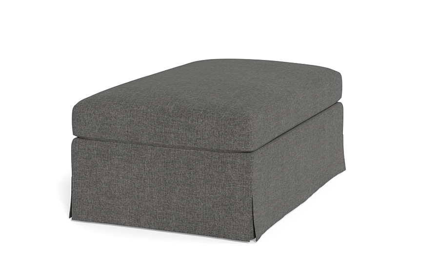 Sloan Slipcovered Ottoman - Image 4