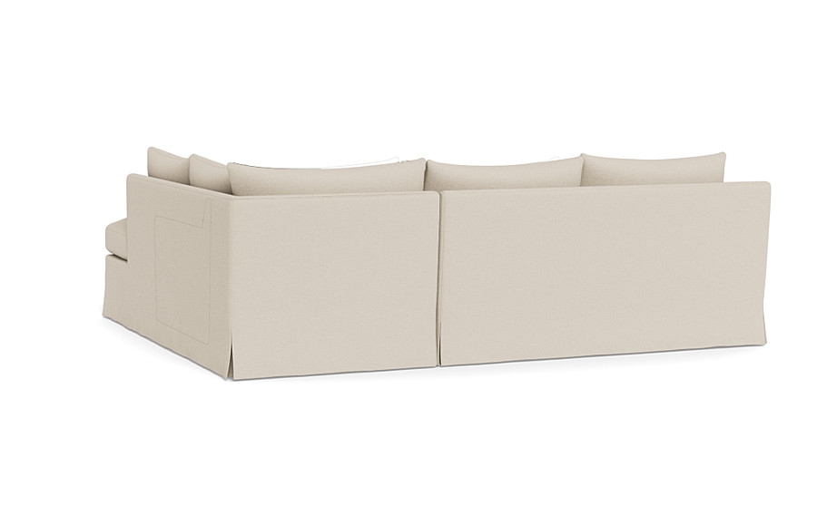 Sloan Slipcovered 3-Seat  Bumper Sectional - Image 1
