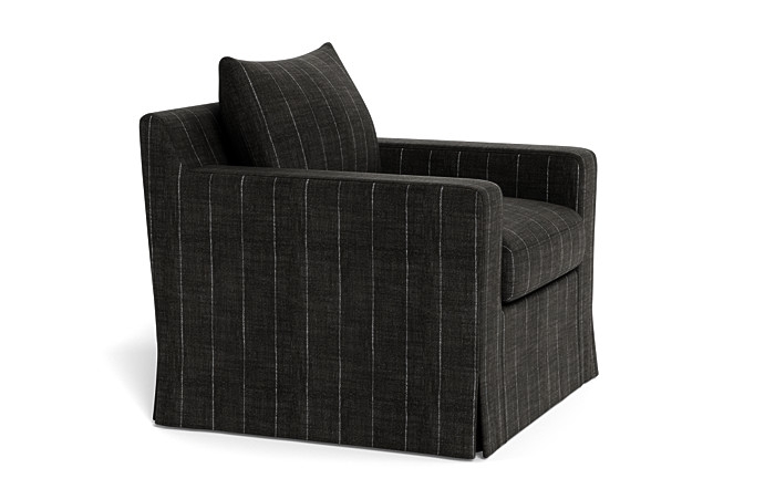 Sloan Slipcovered Swivel Glider Accent Chair - Image 4
