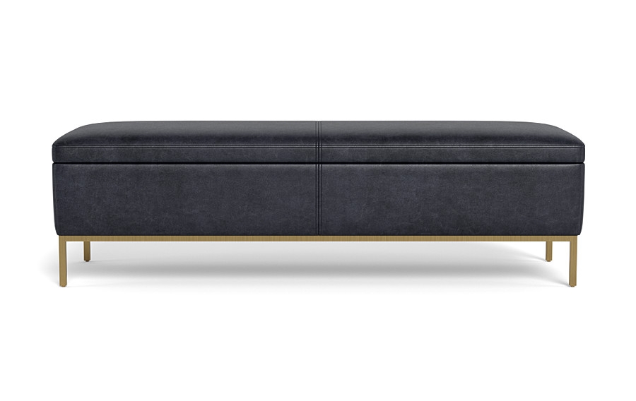 Miller Leather Storage Bench - Image 0